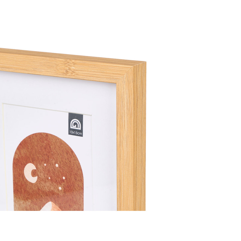 CADRE 3 PHOTOS 10X15 EFFET BAMBOU