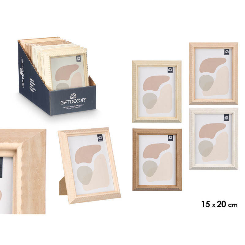 CADRE PHOTO BORD 15X20 ASSORT 4 