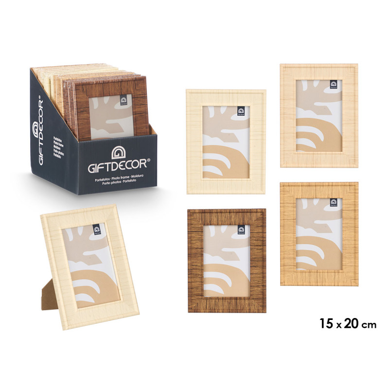 STRIPED PHOTO FRAME 10X15 ASSORTED 4