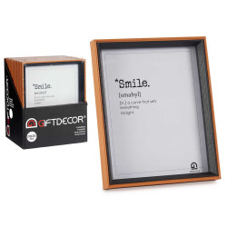 BROWN AND BLACK WOOD PHOTO HOLDER 20X25