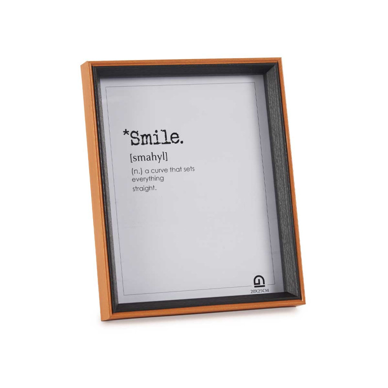 BROWN AND BLACK WOOD PHOTO HOLDER 20X25