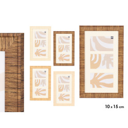 CADRE RAYÉ VERTICAL 3 PHOTOS ASSORT 4 