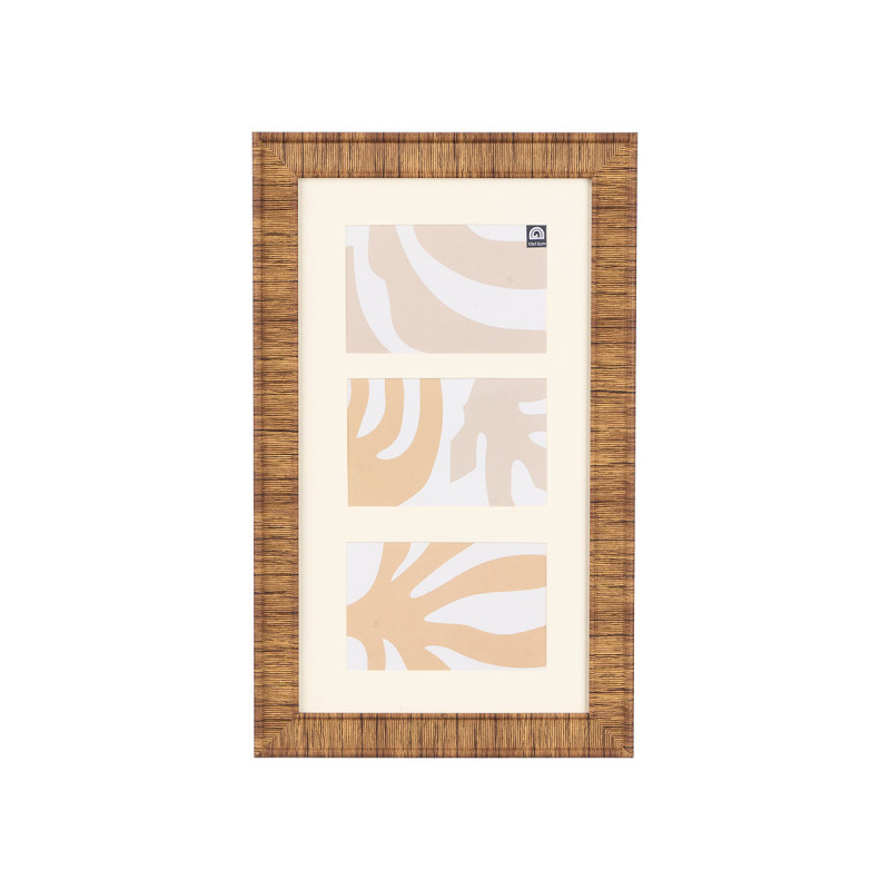 CADRE RAYÉ VERTICAL 3 PHOTOS ASSORT 4 