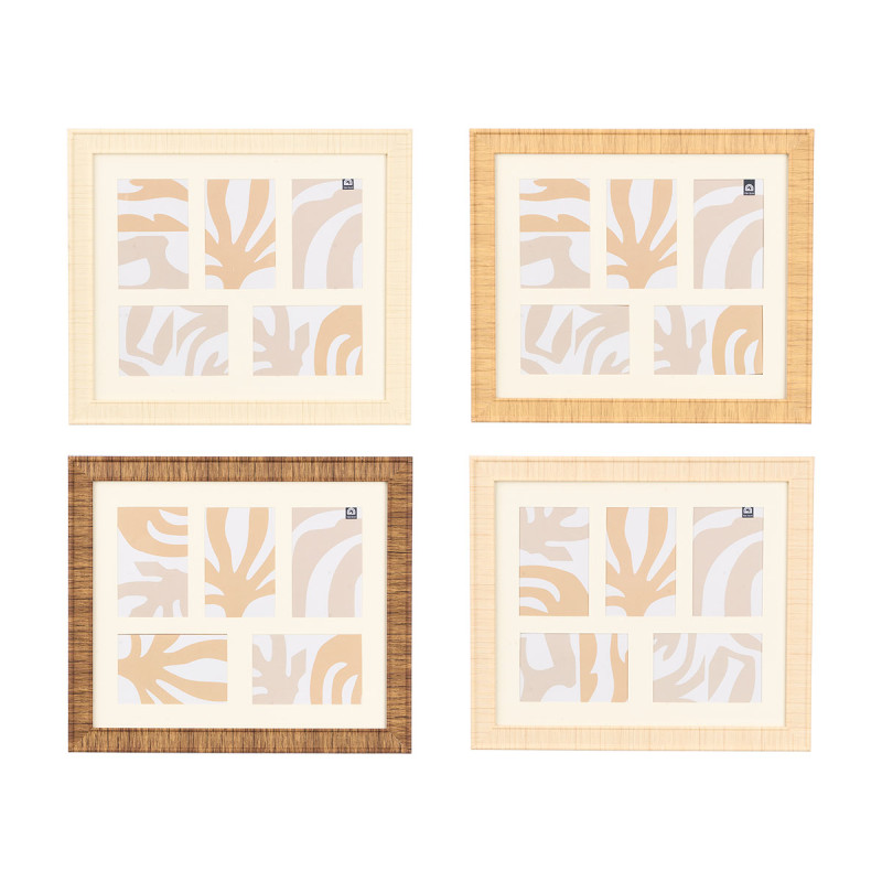 CADRE RAYÉ 5 PHOTOS ASSORT 4 