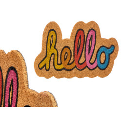 DOORMAT HELLO SHAPE