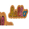 PAILLASSON EN FORME DE HELLO