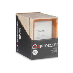 PORTAFOTO LEGNO 10X15 BIANCO E MARRONE