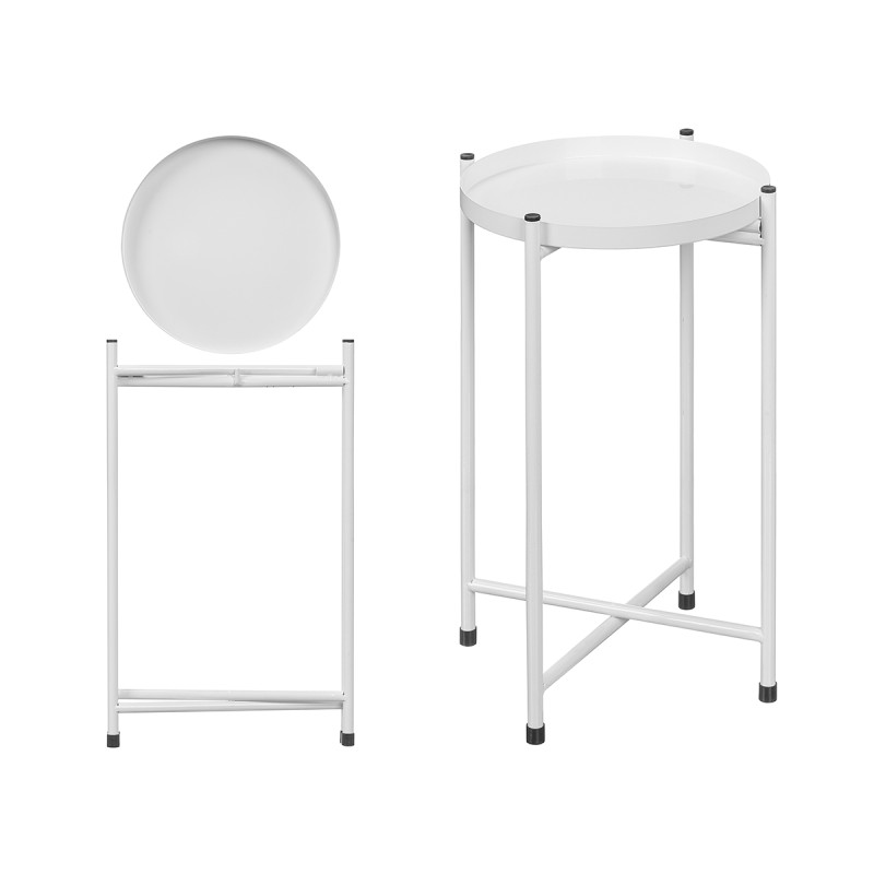 WHITE METAL PLANT POT LEGS