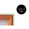 PORTAFOTO LEGNO 10X15 BIANCO E MARRONE
