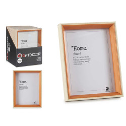 NATURAL AND BROWN WOOD PHOTO HOLDER 15X20