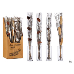 BOUQUET GRIGIO E NATURALE 100 CM ASS 4