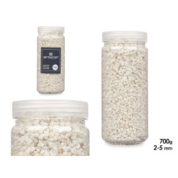 BARATTOLO PIETRA 2 5 MM METALLIZZATO 700G BIANCO