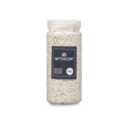 PEDRA DECORATIVA 2 5 MM METALIZADA 700G BRANCA
