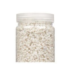 PEDRA DECORATIVA 2 5 MM METALIZADA 700G BRANCA