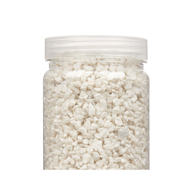 PEDRA DECORATIVA 2 5 MM METALIZADA 700G BRANCA