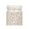 2 5 MM METALLIZED STONE JAR 700G WHITE
