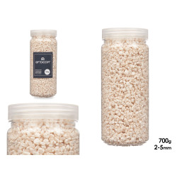 PEDRA DECORATIVA 2 5 MM METALIZADA 700G CREME