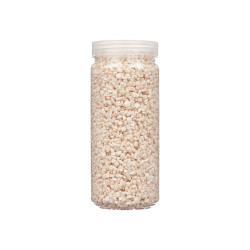 PEDRA DECORATIVA 2 5 MM METALIZADA 700G CREME