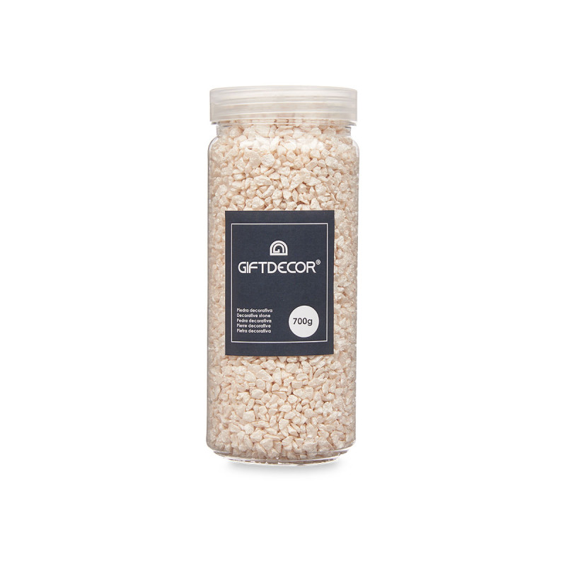 PEDRA DECORATIVA 2 5 MM METALIZADA 700G CREME