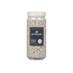 2 5 MM METALLIZED STONE JAR 700G GREY