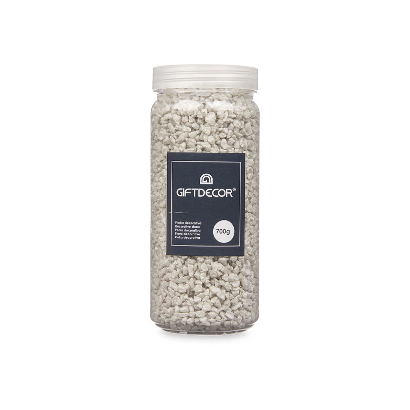 2 5 MM METALLIZED STONE JAR 700G GREY