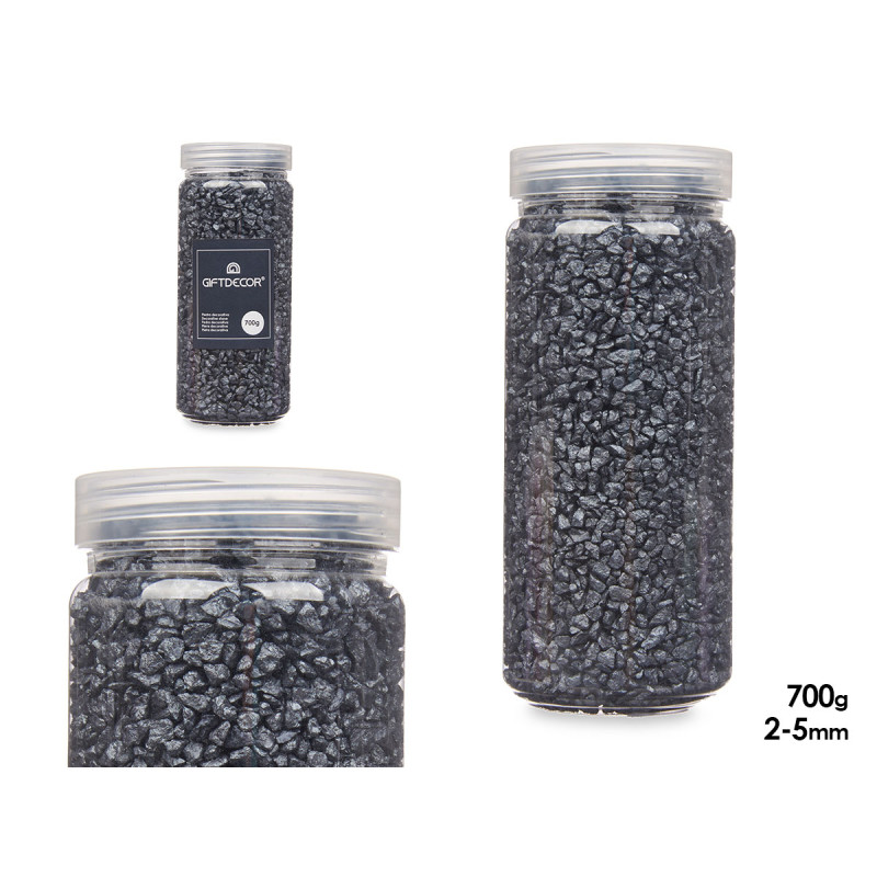 BOTE PIEDRA 2 5 MM METALIZADA 700G NEGRO