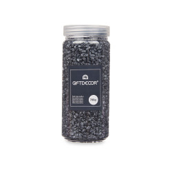 BOTE PIEDRA 2 5 MM METALIZADA 700G NEGRO