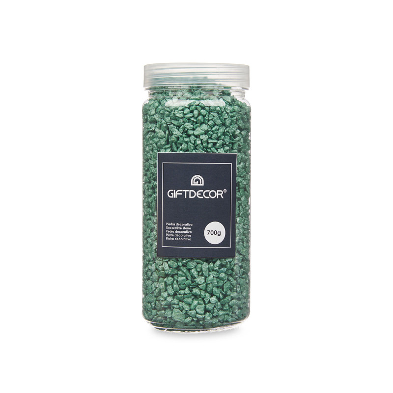PEDRA DECORATIVA 2 5 MM METALIZADA 700G MENTA