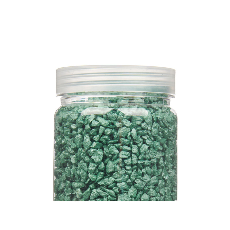 POT PIERRE 2 5 MM MÉTALLISÉE 700G MENTHE