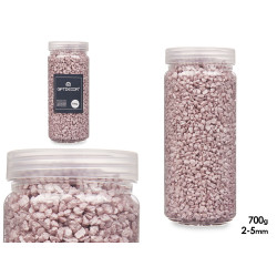 BARATTOLO PIETRA 2 5 MM METALLIZZATO 700G ROSA