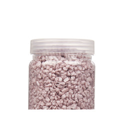 BOTE PIEDRA 2 5 MM METALIZADA 700G ROSA