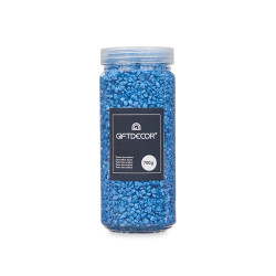 PEDRA DECORATIVA 2 5 MM METALIZADA 700G AZUL