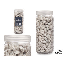 BOTE PIEDRA 10 20 MM METALIZADA 700G GRIS