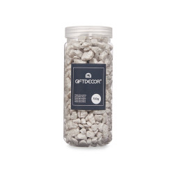 BOTE PIEDRA 10 20 MM METALIZADA 700G GRIS