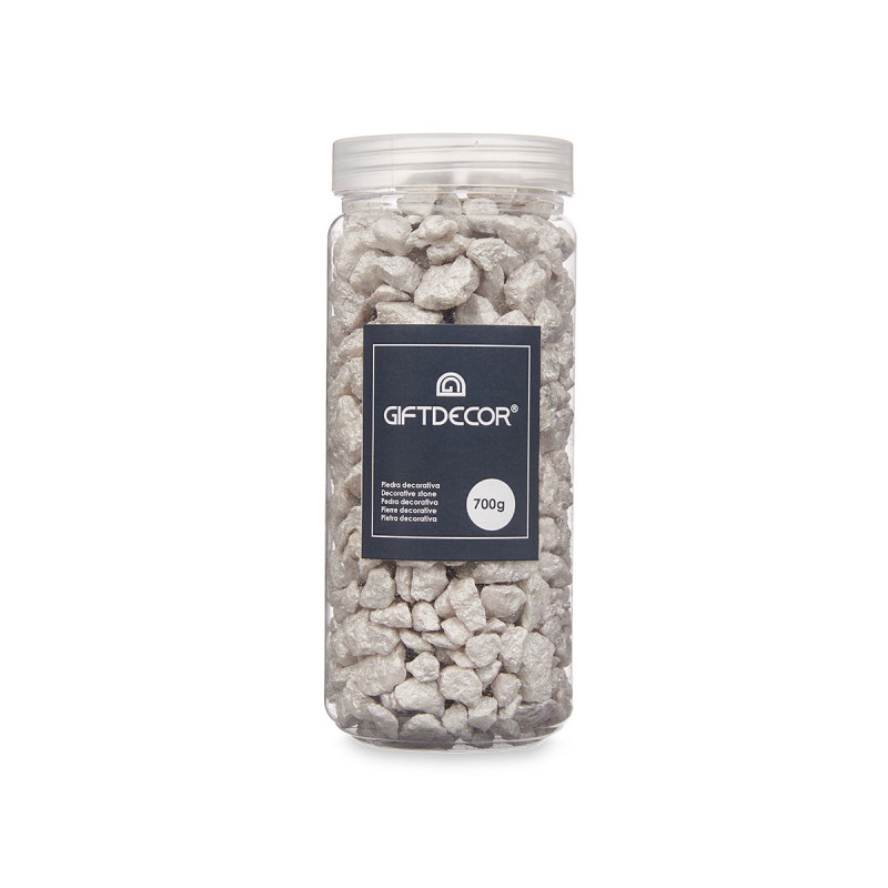 BOTE PIEDRA 10 20 MM METALIZADA 700G GRIS