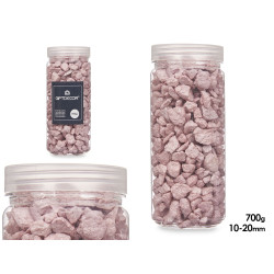 BARATTOLO PIETRA 10 20 MM METALLIZZATO 700G ROSA