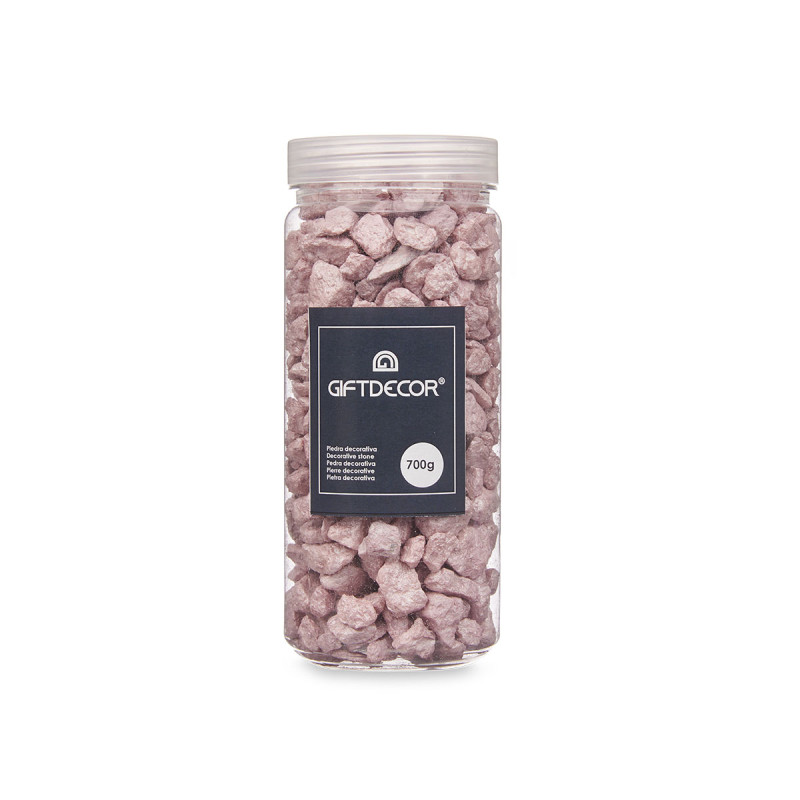 POT PIERRE 10 20 MM MÉTALLISÉE 700G ROSE