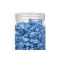 PEDRA DECORATIVA 10 20 MM METALIZADO 700G AZUL