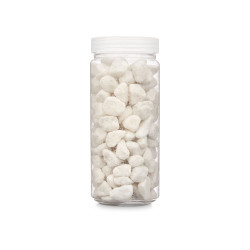 PEDRA DECORATIVA 10 20 MM 700G BRANCA