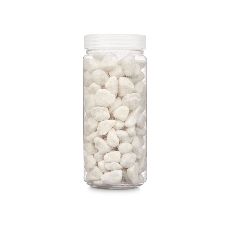 PEDRA DECORATIVA 10 20 MM 700G BRANCA