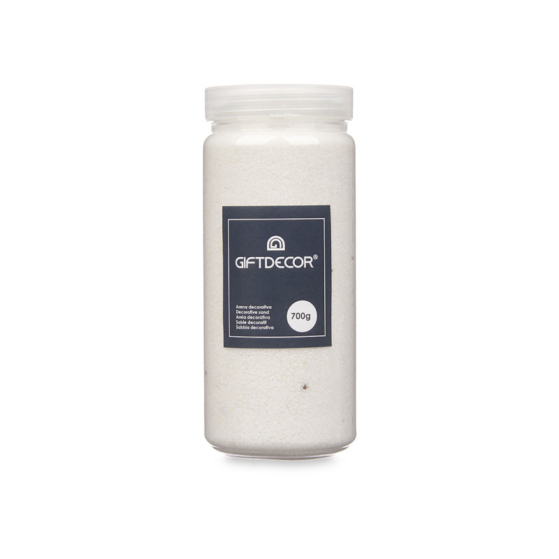 AREIA DECORATIVA 700G BRANCA