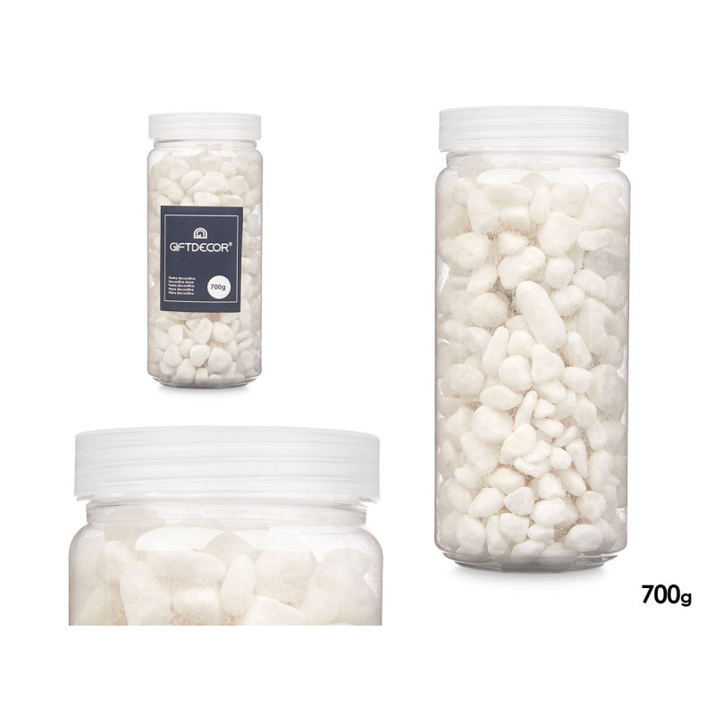 PEDRA DECORATIVA 8 15 MM 700G BRANCA