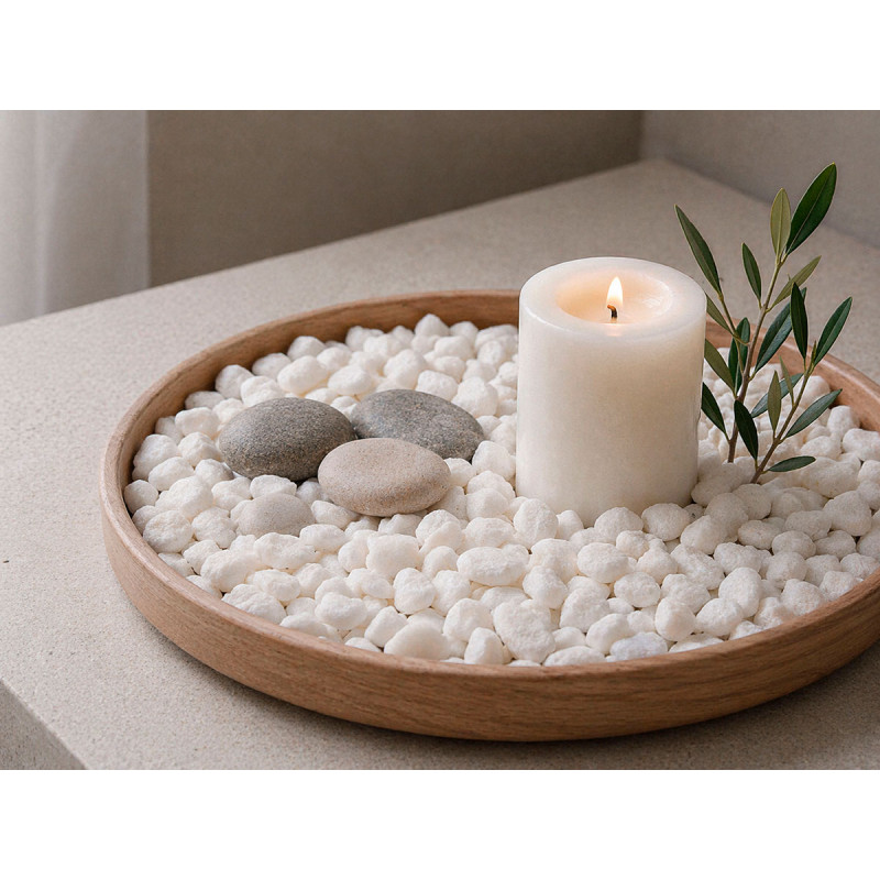 8 15 MM STONE JAR 700G WHITE