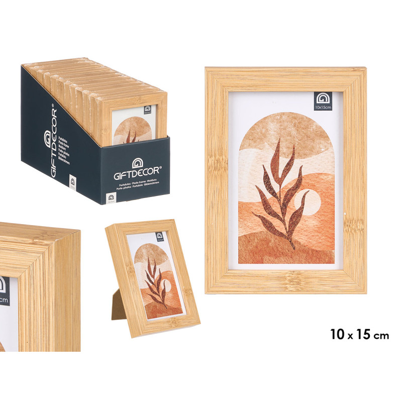 CADRE PHOTO EFFET BAMBOU 10X15