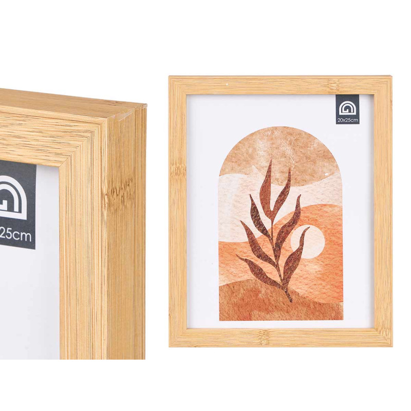 PORTAFOTO EFECTO BAMBU 20X25