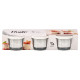 SET 3 WHITE ROUND LUNCH BOX