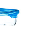 BLUE RECTANGULAR LUNCH BOX