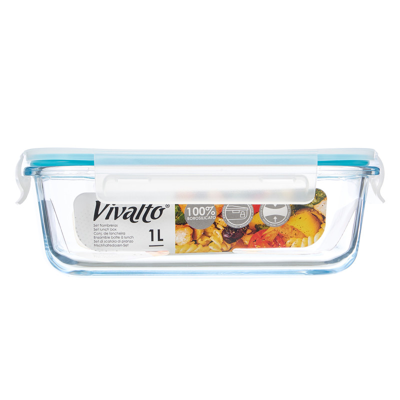 CONTENITORE ERMETICO BOROSILICATO 1000ML