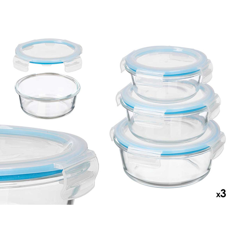 SET 3 ROUND AIRTIGHT FOOD CONTAINER