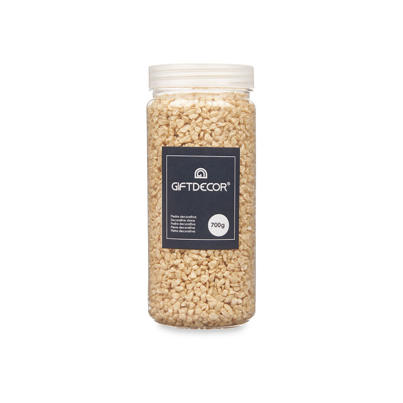 BOTE PIEDRA 2 5 MM METALIZADA 700G MOSTAZA